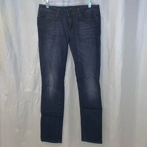 EUC 8 REROCK FOR EXPRESS DARK WASH SKINNY JEANS